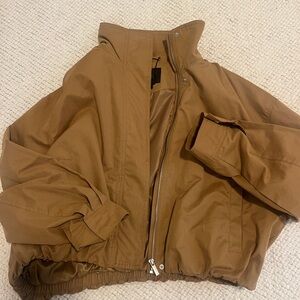 Zara Tan Zip-Up Jacket